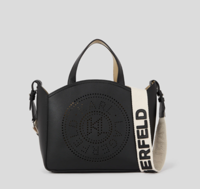 Bolso Karl Tote medium perforado blk